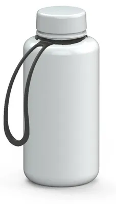Obrázek produktu pro Láhev na vodu "Refresh" o objemu 700 ml - Praktická láhev na vodu s silikonovým popruhem - Není náchylná k úniku a je ideální pro děti - bílá/bílá