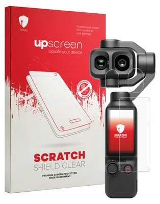 Produktbild von upscreen Schutzfolie für DJI Osmo Pocket 4P (Display + Linse) Displayschutz Displayschutzfolie Folie Klar Transparent