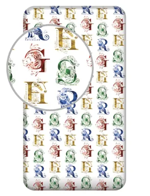 Produktbild von Harry Potter Spannbettuch Weiß - Einzel - 90 x 200 cm - Baumwolle
