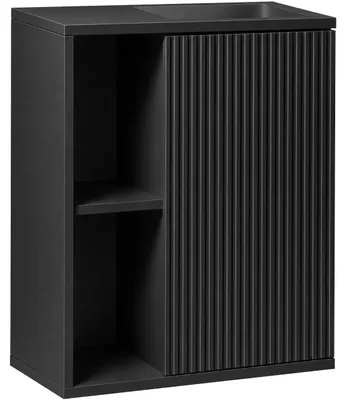 Obrázek produktu pro Umyvadlová skříňka pro WC Sofia - černá matná - 49,5x62x25 cm