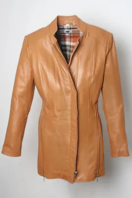 Damen Ledermantel Trenchcoat Ricano KATE – cognac M