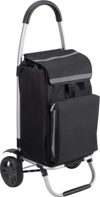 Produktbild von Famanu Einkaufstrolley - 54 Liter, große Räder, mit Kühlfach, abnehmbarer und regenbeständiger Tasche