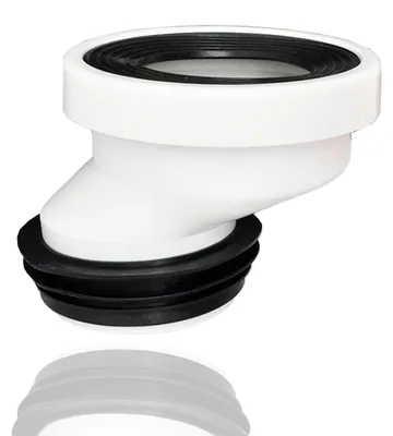 Productafbeelding van 5 cm offset toiletaansluitingspijp kunststof excentriek