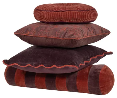 Produktbild von Sova Kissin Velvet Rosa/Paars - 4Er Set