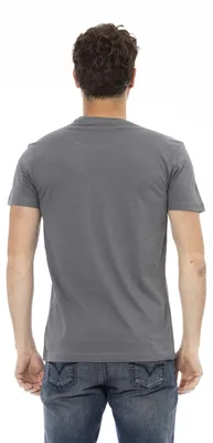 Immagine prodotto di T-shirt da uomo, modello Valiant, in cotone e viscosa, con stampa sul davanti, casual ed elegante, colore bianco, taglia S, codice prodotto 2AT04-01_WHITE