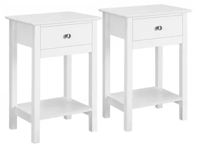 Image de Ensemble de 2 tables de nuit au design scandinave