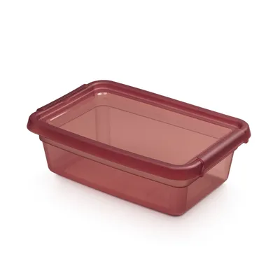 Obrázok produktu pre Ukladacia nádoba s vekom, séria Base Store, farba: tmavo ružová, objem: 3 l, výrobca: ORPLAST
