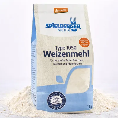 Produktbild von Spielberger Weizenmehl 1050 demeter - 1kg - 1 Beutel
