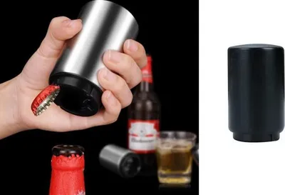 Zdjęcie produktu dla Otwieracz do butelek - Otwieracz do butelek piwa - Otwieracz do korków - Czarny