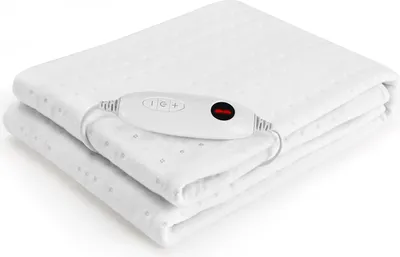 Image de Sous-lit chauffant électrique - EU-MP2410 - 150 x 80 cm - 100 W - 6 niveaux de chauffage - 8 heures d'arrêt automatique - Prise UE - Coton - Blanc