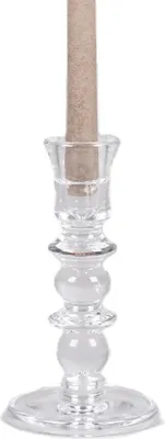 Produktbild von Rasteli Kerzenständer-Kerzenleuchter für Tischkerze Glas D 10,8 cm H 20,2 cm
