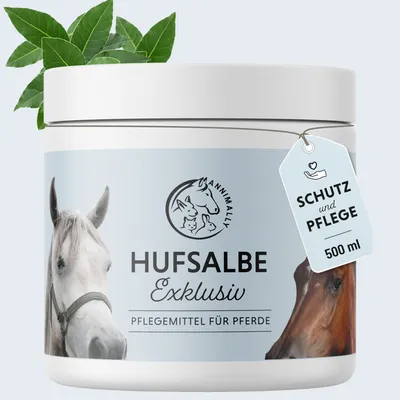 Produktbild von Hufsalbe Exklusiv 500 ml - Hufpflege Pferd - gesunde Hufe - Huföl für trockene Hufe - Huffett