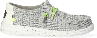 Produktbild von HEYDUDE Wally Youth Jongens Instappers Sox Stone White Größe 32