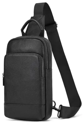 Image de Sac bandoulière en cuir pour hommes, idéal pour le travail et les loisirs