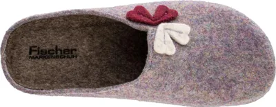 Produktbild von Fischer Damen Hausschuh aus recyceltem Filz mit markanter Sohle Anne 656305, Größe:39 EU, Farbe:Lila