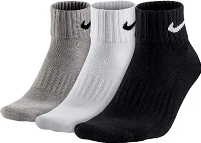 Produktbild von Nike VALUE Baumwolle QUARTER (3 PAAR) WEISS S