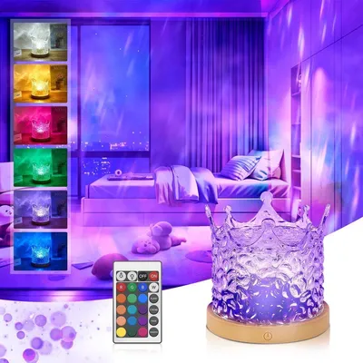 Produktbild von LED Nachtlicht Projektor – Galaxy Sternenhimmel, 16 Farben, USB aufladbar, Kinder & Erwachsene