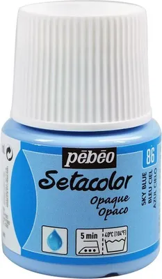 Produktbild von Textilfarbe Setacolor opak - Himmelblau - 45 ml