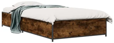 Obrázek produktu pro vidaXL Kouřový dubový rám postele 80 x 200 cm materiál na bázi dřeva
