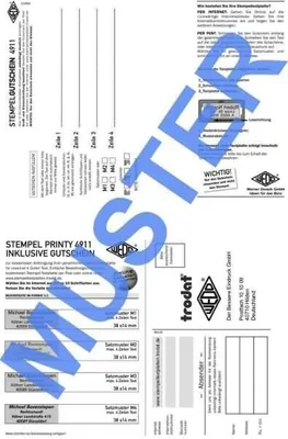 Produktbild von Ersatzgutschein Stempelplatte für Trodat 4911