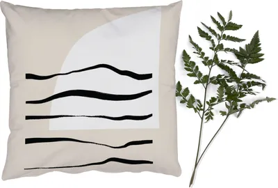 Produktbild von MuchoWow® Zierkissen Sofakissen Wohnzimmer Dekokissen 50x50 cm Abstrakt - Linie - Pastell - Komfort - Sofakissen