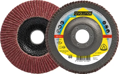 Produktbild von Klingspor SMT 974 Schleifmopteller Keramik, 125 x 22,23 mm Korn 60 gewölbt 10 Stk
