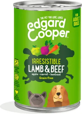 Produktbild von Lammfleisch in Dosen für Hunde 400g Edgard & Cooper - Edgard en cooper