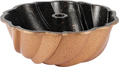 Produktbild von Serenk Fun Cooking Gugelhupfform – Antihaftbeschichtete Kuchenform, Rund, 24 cm, Gelb, Perfekt für Gugelhupf und Kuchen, Hergestellt in der Türkei,  Türkiye