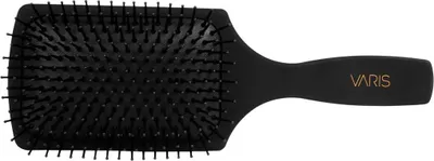 Produktbild von Breite Paddlebürste Schwarz mit Hydro-ionischen Kristallen für antistatisches Entwirren von nassem und trockenem Haar