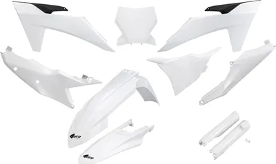 Produktbild von Ufo Ktm Sx/sx-f 2023-2024 Ktkit529f-042 Fork Protectors & Plastikbausatz Weiß Weiß One Size