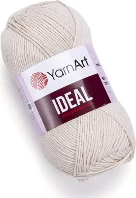 Produktbild von YarnArt Ideal 223 Beige – Weiche, langlebige Baumwollmischung, perfekt für Häkeln & Stricken