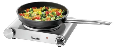 Imagen del producto de Placa de cocción Bartscher, modelo 1PL, tipo TG, dimensiones: 3,05 x 2,45 x 0,85 cm; número de artículo: 150320
