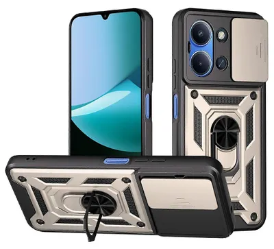 Obrázok produktu pre Techsuit - CamShield Series ochranné puzdro s krytom fotoaparátu pre Xiaomi Redmi 15C 4G / Redmi 15C 5G - zlaté
