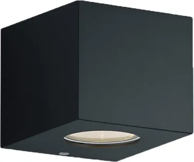 Zdjęcie produktu dla Kinkiet zewnętrzny LED CORDOBA czarny 2W Ciepła biel 200lm tworzywo sztuczne wym:9x10x10cm IP44 RL