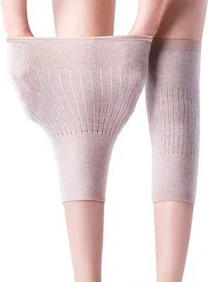 Produktbild von Knieschützer für Damen, warm, dick, Kniewärmer, rutschfest, dick, Knieschützer, Kaschmir-Schutz-Knieschützer, arthritische Kniemanschette für Volleyball, Laufen, Tanzen, Fußball