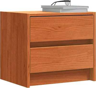 Produktbild von vidaXL Nachttische 2 pcs Wachsbraun 40 x 30.5 x 35.5 cm Kiefernholz