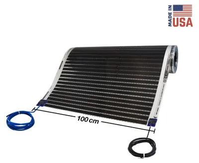 Image de Film chauffant infrarouge pour plancher chauffant - 90 W/m² - Largeur : 100 cm - Longueur : 4,0 m - Chauffage électrique