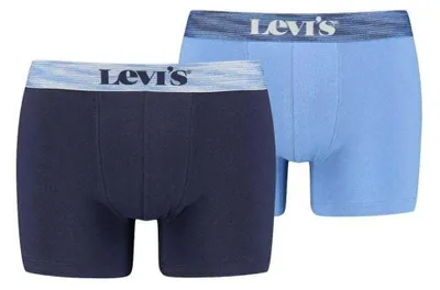 Produktbild von Levis - Boxershorts für Herren (2er-Pack) PP7451 (M) (Dunkles Marineblau/Blau)