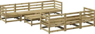 Immagine prodotto di vidaXL Set di divani da giardino a 8 pezzi in legno di pino impregnato