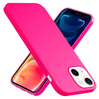 Immagine prodotto di NALIA Custodia colorata al neon per iPhone 13, custodia in silicone opaco, cover bumper, rosa