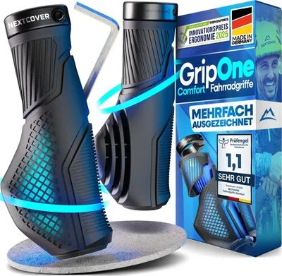 Produktbild von NEXTCOVER® Fahrradgriffe ergonomisch mit [Comfort-Grip-Technologie] I Universal Fahrrad- & MTB Griffe I Griffe Fahrrad I Lenkergriffe I Lenkergriffe 2 STK.