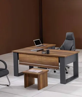 Produktbild von Arbeitszimmer Set Schreibtisch Arbeitsfläche Kommode Couchtisch Holz