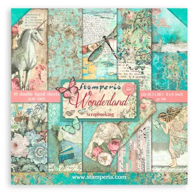 Produktbild von Scrapbooking-Block Wonderland säurefrei 20,3 x 20,3 cm 10 Bogen 190 g/m²