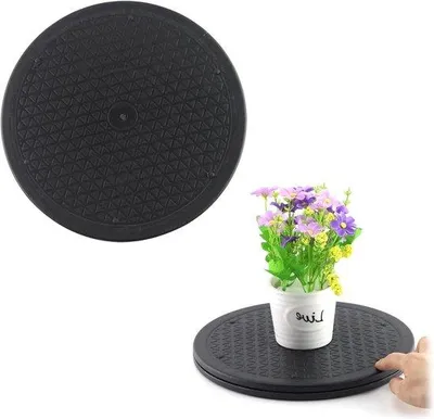 Immagine prodotto di Piastra girevole a 360 gradi, acciaio inossidabile, portata 25 kg, per laptop, TV