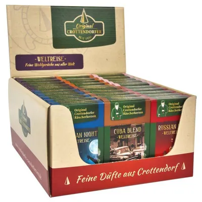 Produktbild von Zubehör Räucherkerzen Display Weltreise 30 Packungen BxHxT 20x11x23cm NEU