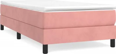 Produktbild von vidaXL Boxspringbettgestell Rosa 90x200 cm Samt