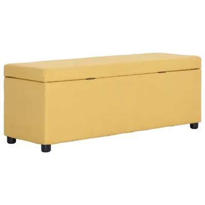Produktbild von Bank mit Staufach 116 cm Gelb Polyester