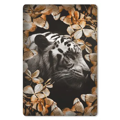Produktbild von MuchoWow® Mauspad Mousepad Tiger - Zebra - Blätter 40x60 cm - Mousepads - Maus Mat - Pad - Mausunterlage - Schreibtisch Accesoire