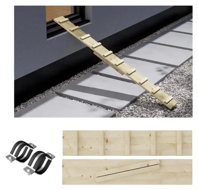 Produktbild von Katzenleiter Katzentreppe für Balkon 6 m mit Klemmen