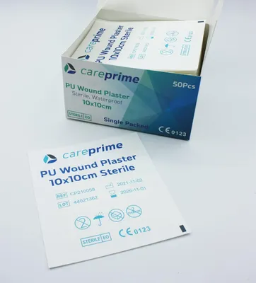 Immagine prodotto di Medicazione sterile per ferite 50 pezzi (tessuto non tessuto 15x10cm)